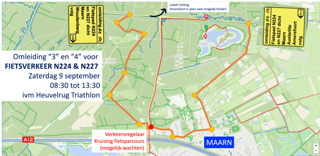 - Omleiding fietsers 2023 1030x503 - Informatie omwonenden Heuvelrug Triathlon Parcoursen -